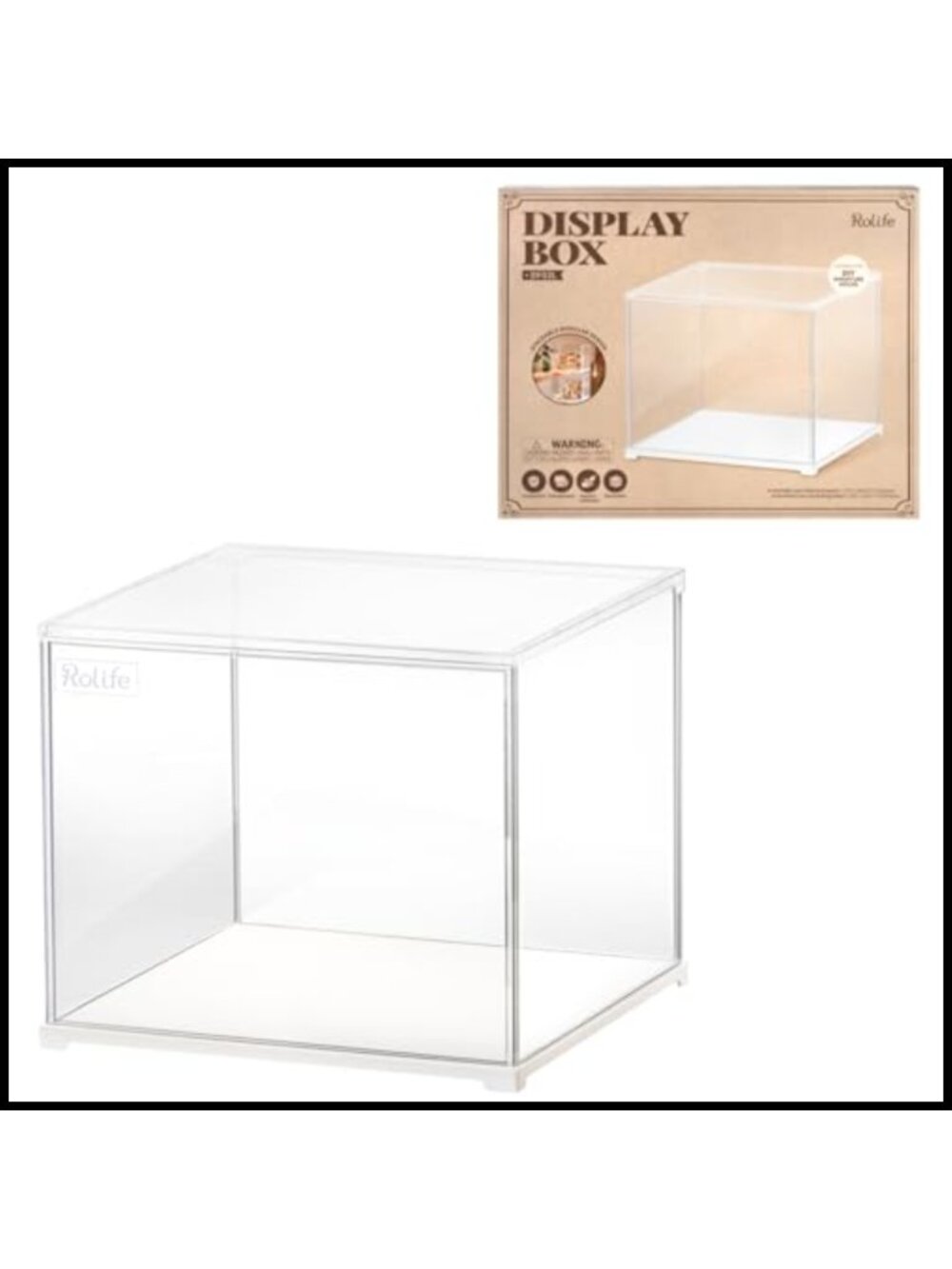 Clear Acrylic Display Case with Doors for Miniatures and Collectibles